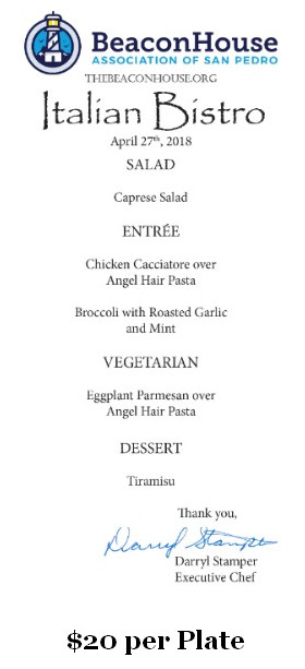 Bistro Menu 4-27-18