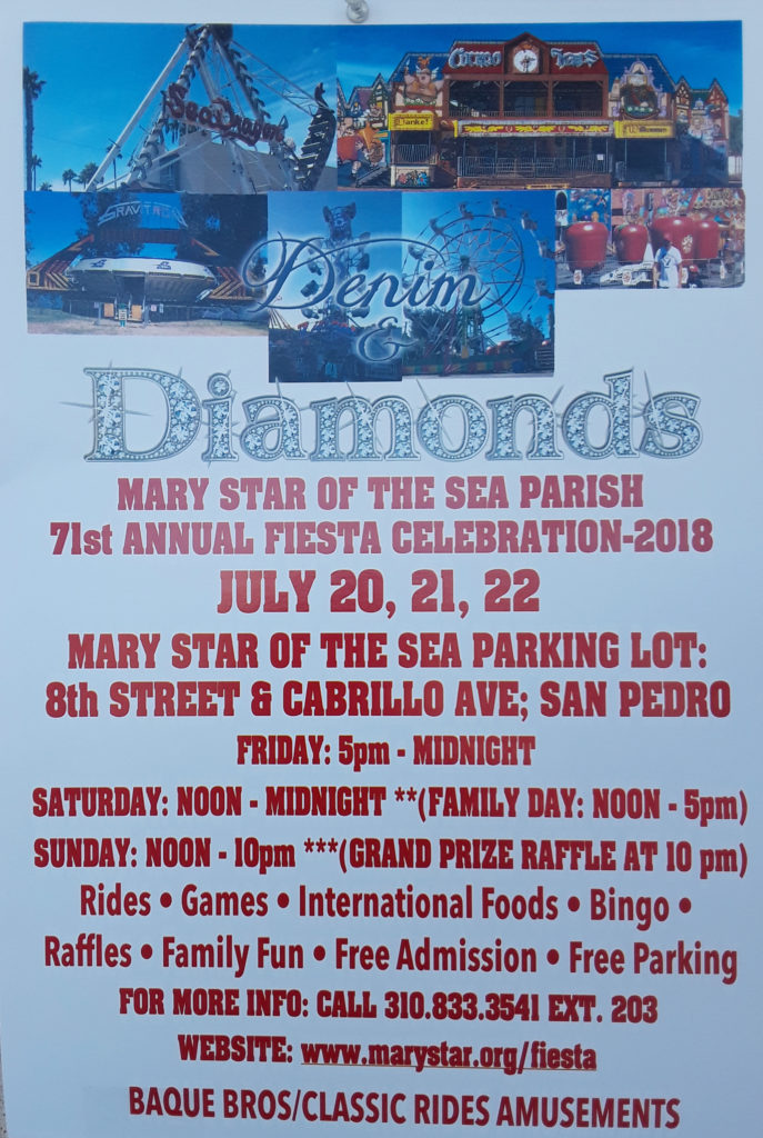 71st Annual Mary Star of the Sea Parish Fiesta San Pedro Calendar