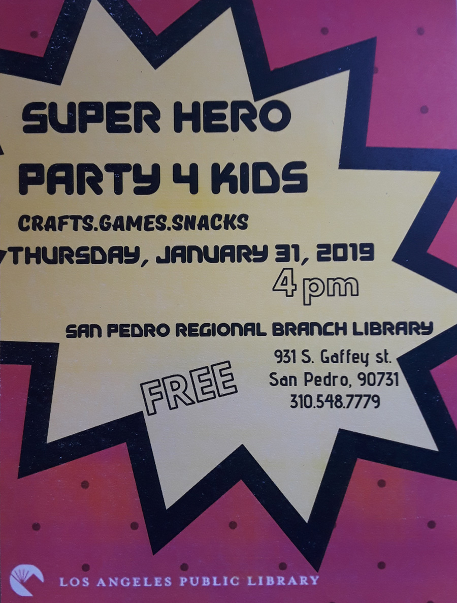 Super Hero Library Party