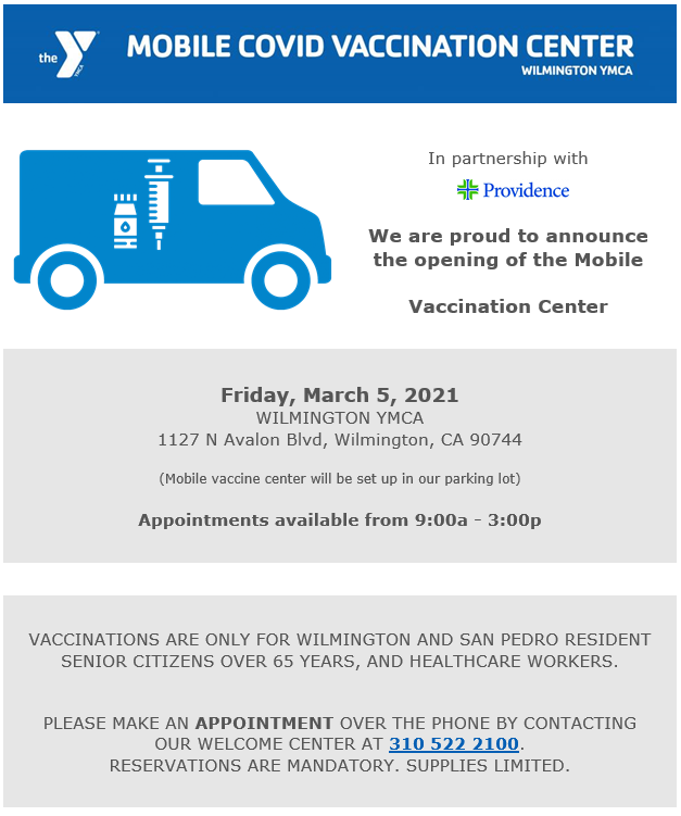 Wilmington Mobil Covid Vaccination Center 3-5-21