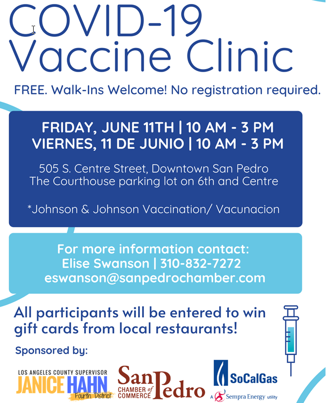 Covid Vaccine Clinic Downtown San Pedro
