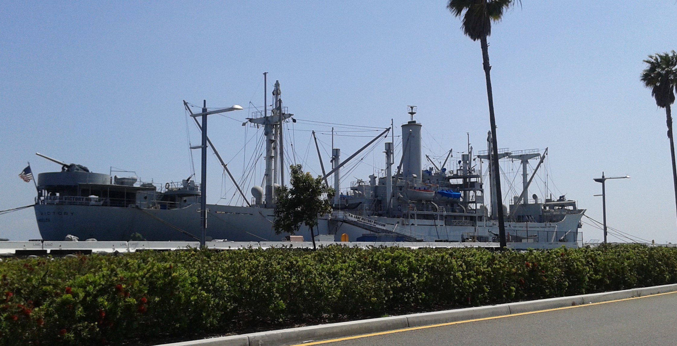 SS Lane Victory berth 49 at the foot of Miner Street / Dave Arien Way in San Pedro.