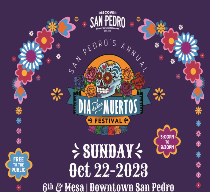 Dia De Los Muertos Celebration in Downtown San Pedro