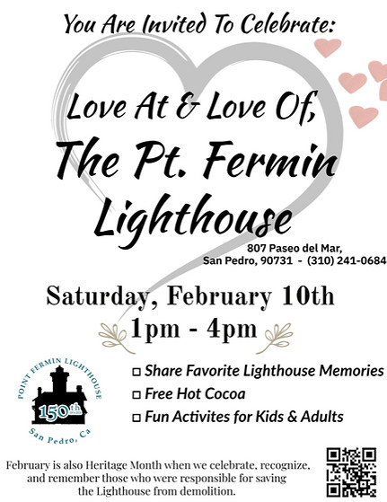 Point Fermin flyer for Feb 10 event from 1-4pm
