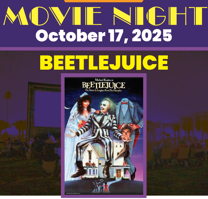 Holiday movie Beetle Juice playing at Crafted