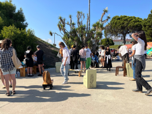 Over thirty booths featuring over 100 participating artists ant Angels Gate Cultural Center