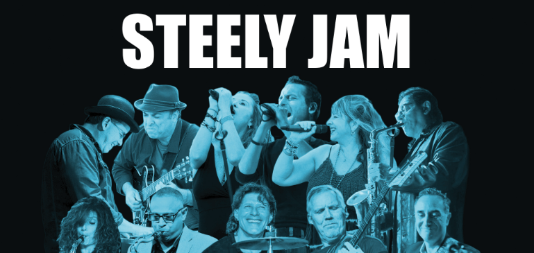 Steely Jam Tribute Band performing at Alvas Showroom