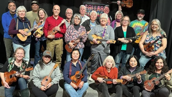 Ukulele Jam session at Collage