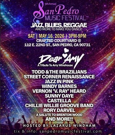 “Jazz, Blues, Reggae & More,” the festival celebrates the cultural diversity of our San Pedro